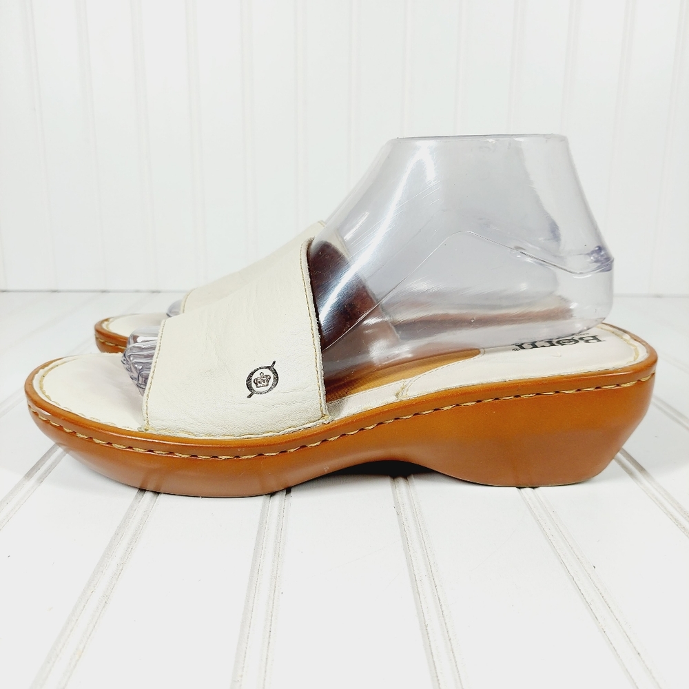 Born Cream and Tan Sandals